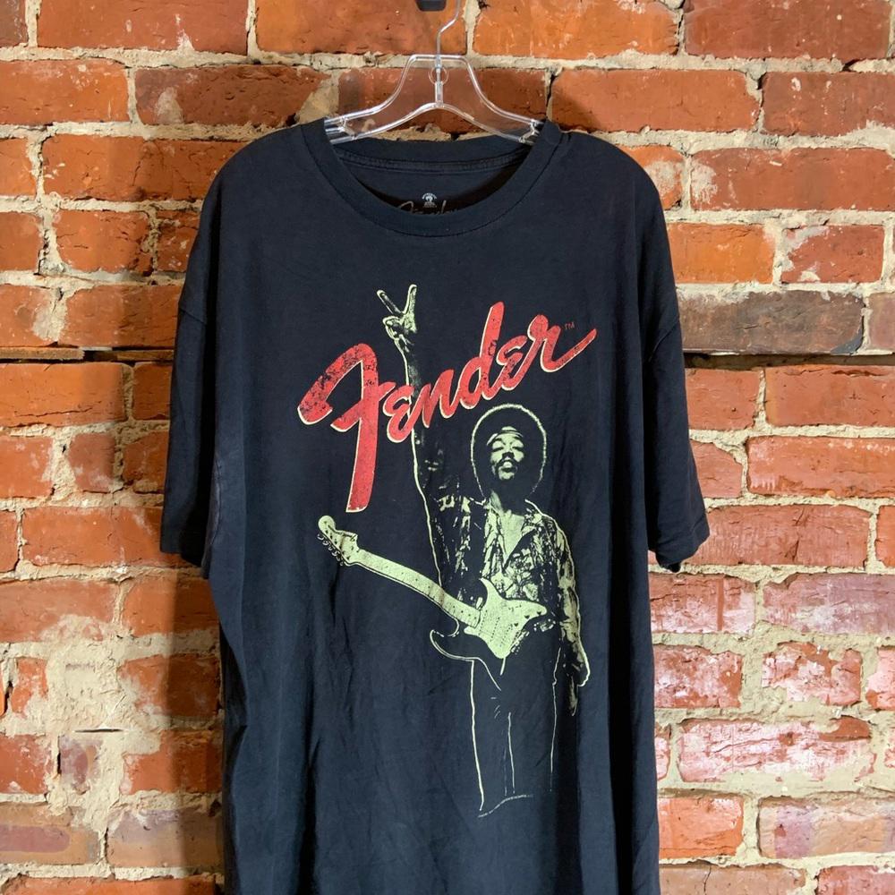 Fender Jimi Hendrix 2XLarge black graphic preowned T-shirt