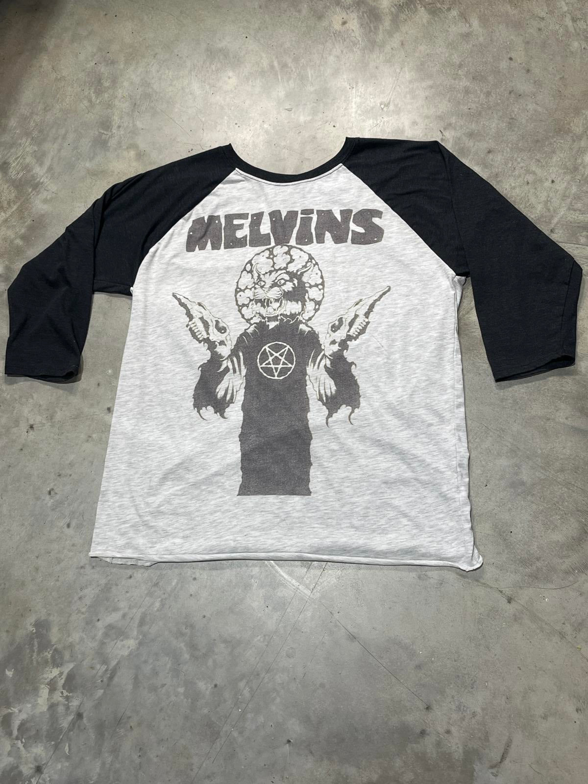 Melvins Preowned XL 3/4 Sleeve T-shirt