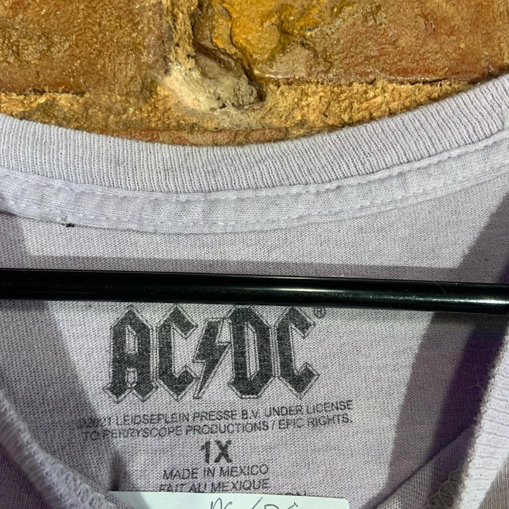 ACDC purple tiedye graphic vintage T-shirt xlarge