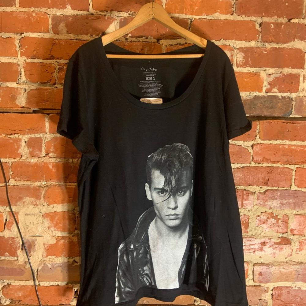 Johnny depp 3xlarge black graphic preowned T-shirt