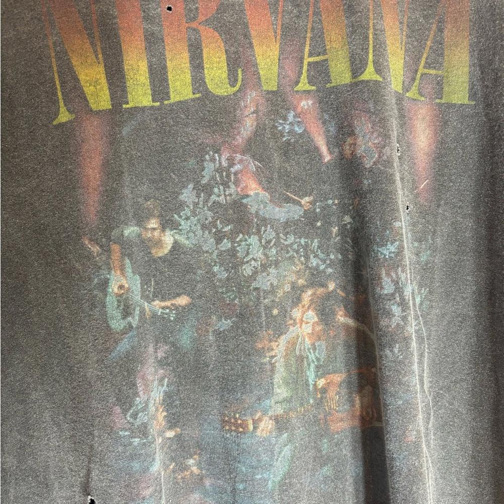 Nirvana 2xlarge grey graphic vintage preowned tshirt