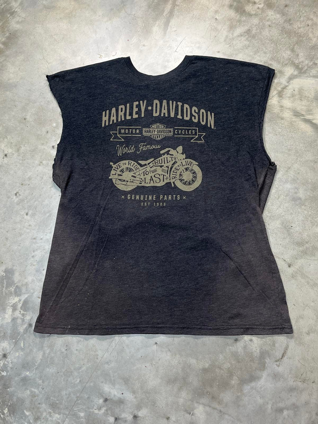 Harley Davidson Preowned 2XL Cutoff Sleeve Tank Top T-shirt