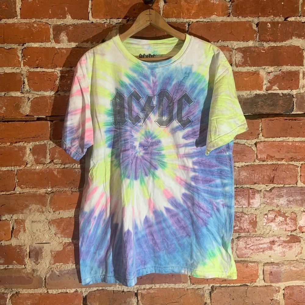 ACDC large tiedye graphic vintage T-shirt