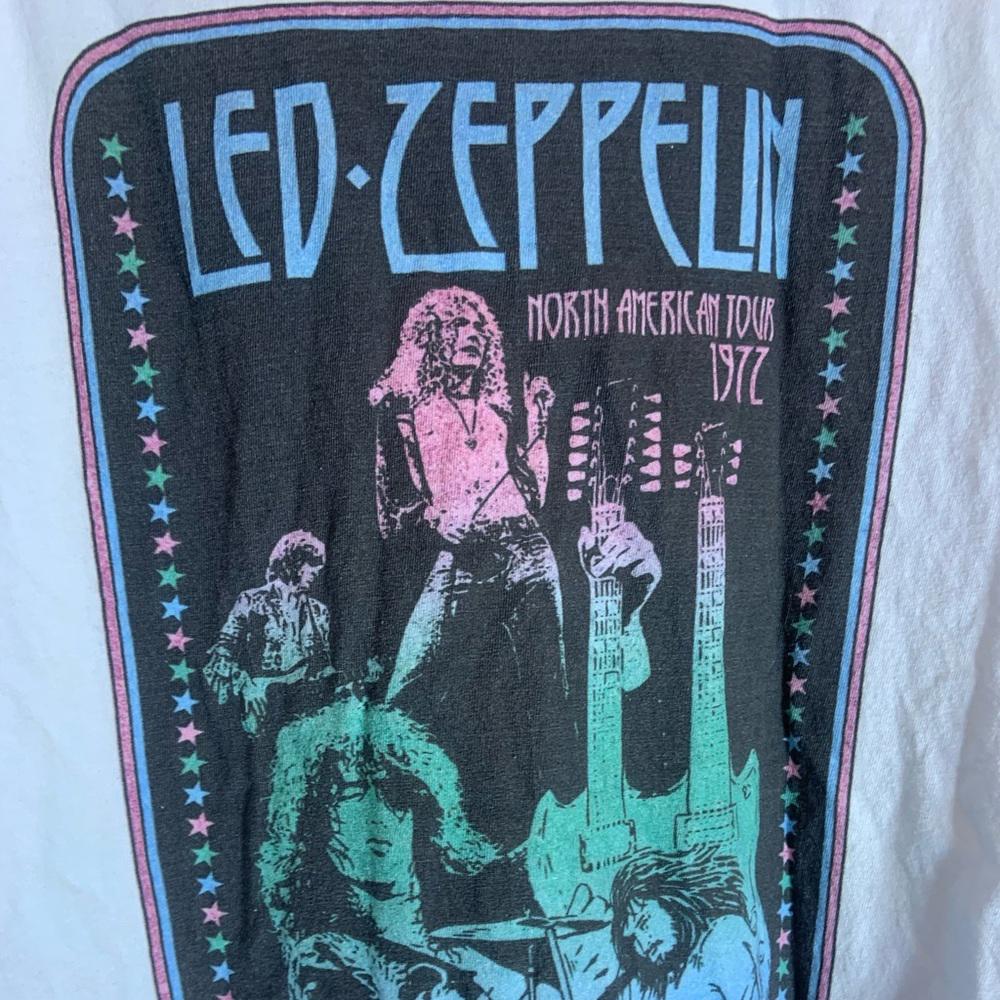 Led Zeppelin Xlarge white graphic preowned T-shirt