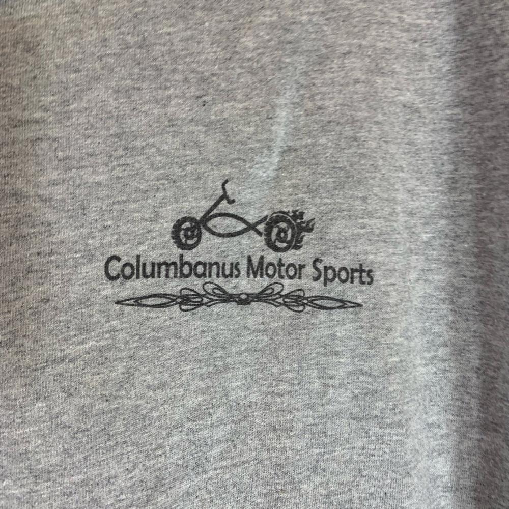 Columbanus motor sport 3xlarge grey graphic preowned T-shirt