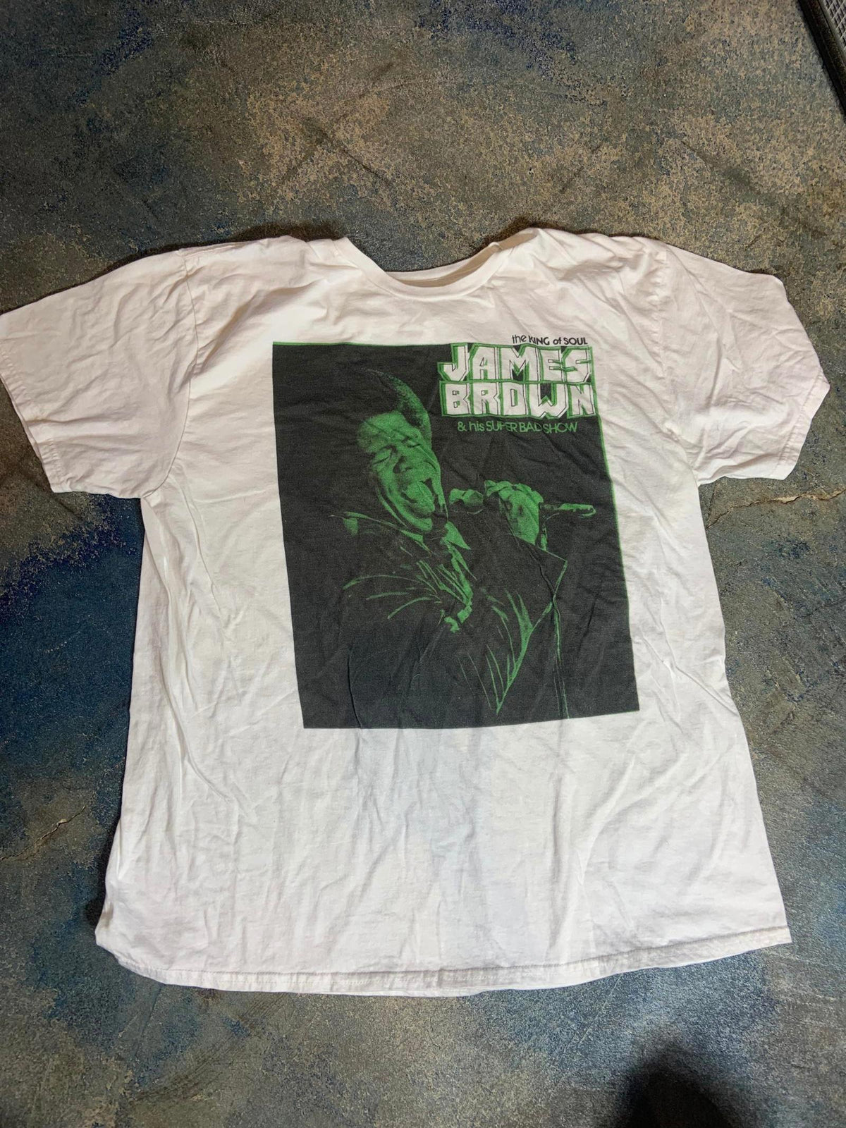 James Brown PreOwned XL White Shirt