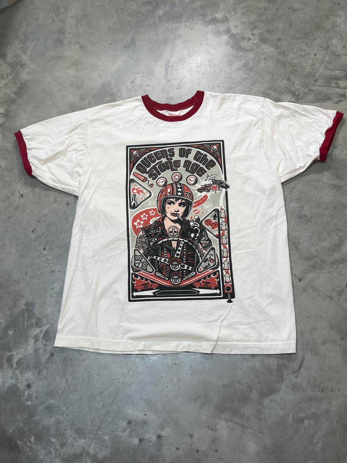 Queens Of The Stone Age Preowned XL Ringer T-shirt