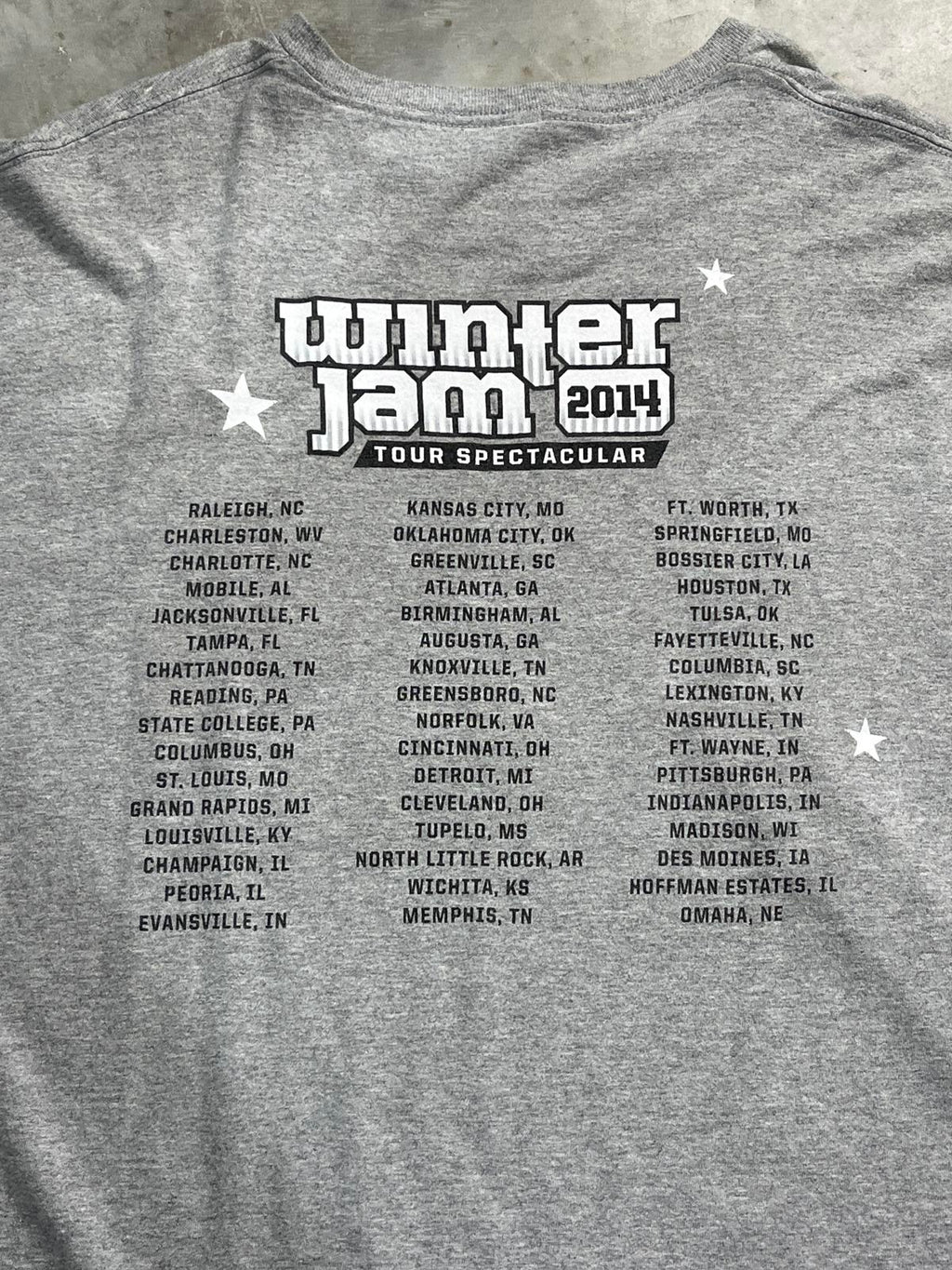 Jam Nation 2104 Winter Jam Preowned 3XL Band T-shirt