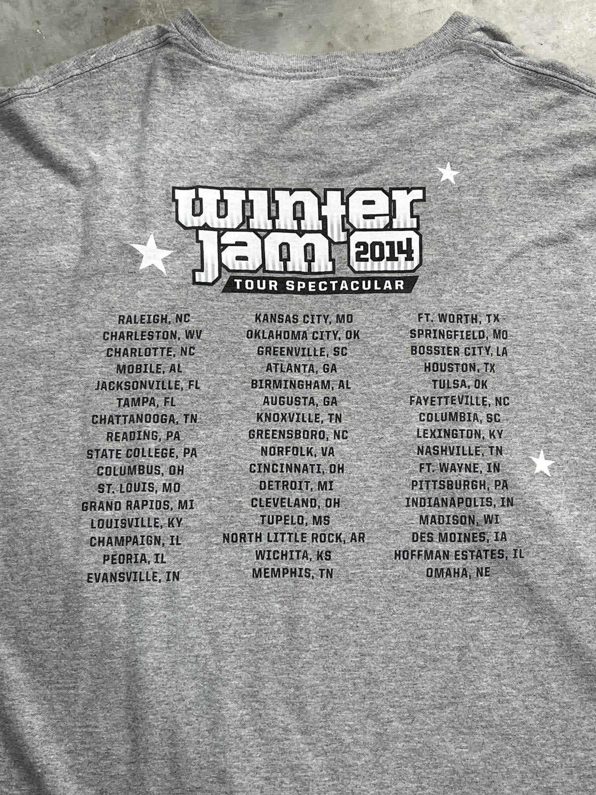Jam Nation 2104 Winter Jam Preowned 3XL Band T-shirt