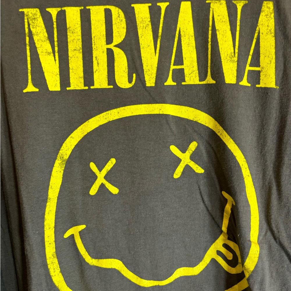 Nirvana 2xlarge grey graphic vintage preowned tshirt