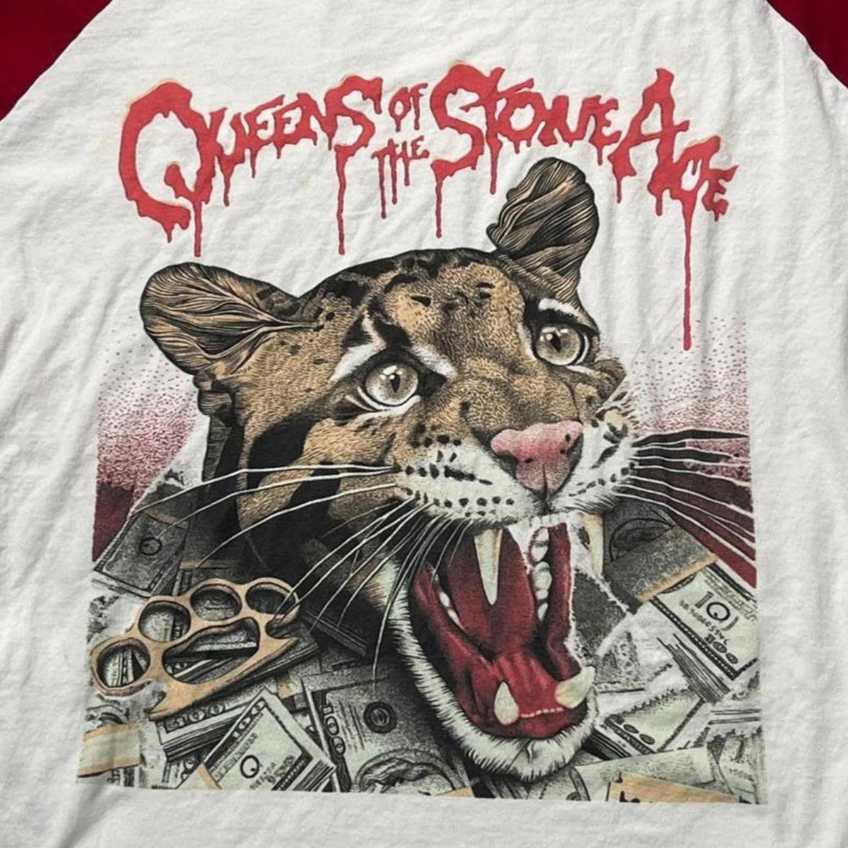Queens Of The Stone Age Preowned XL 3/4 Sleeve T-shirt