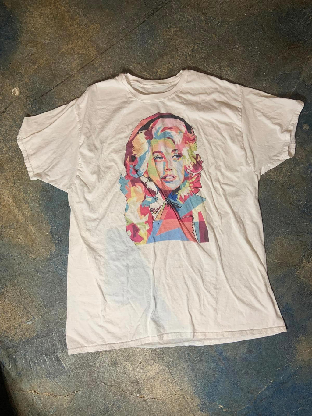 Dolly Parton PreOwned White XXL Shirt