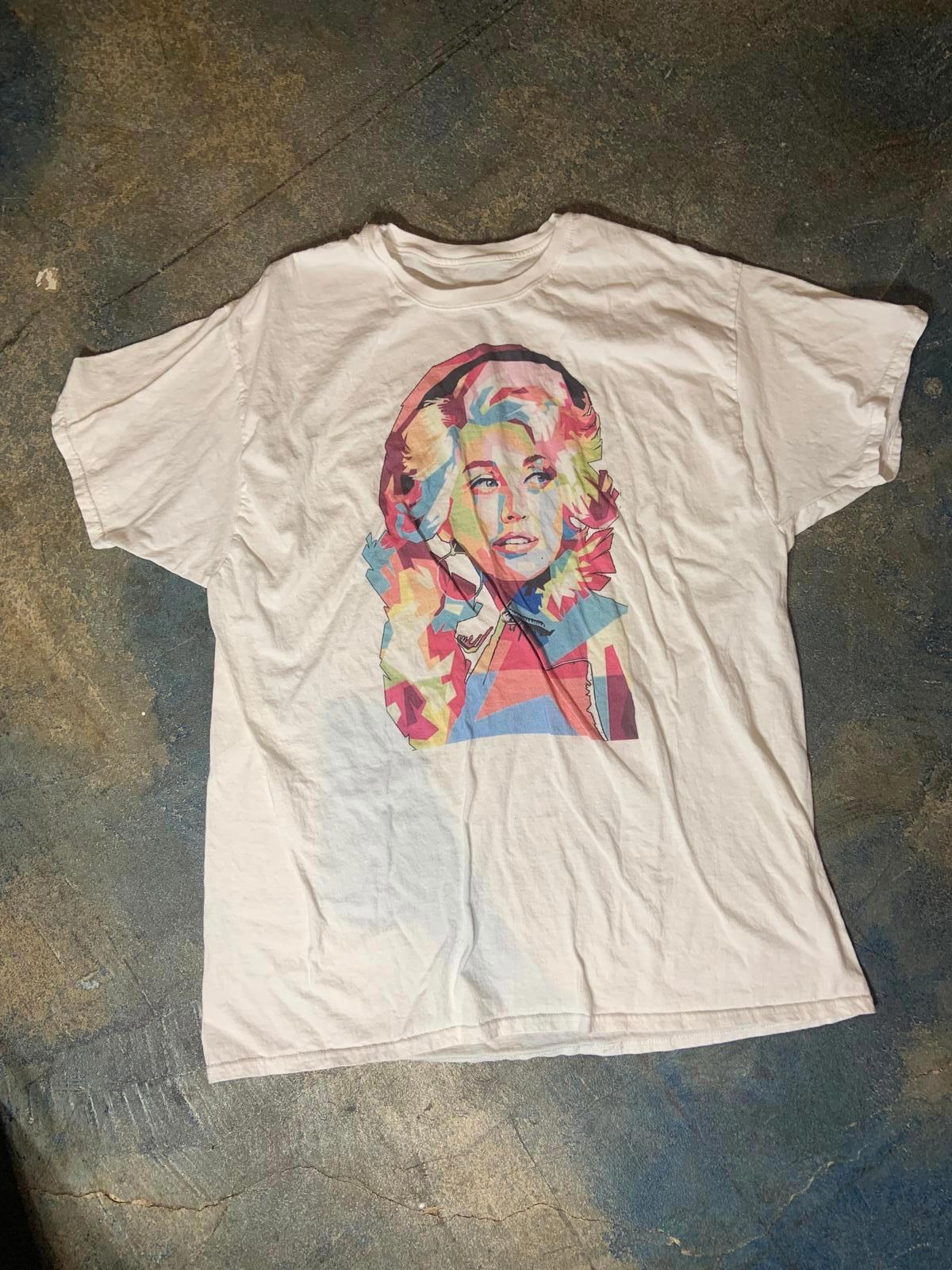 Dolly Parton PreOwned White XXL Shirt