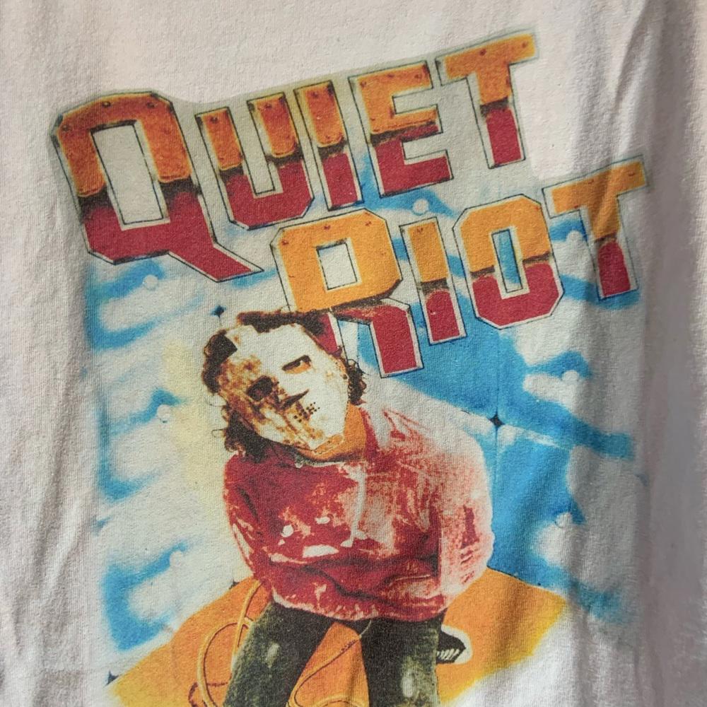Quiet riot 3xlarge white graphic preowned T-shirt