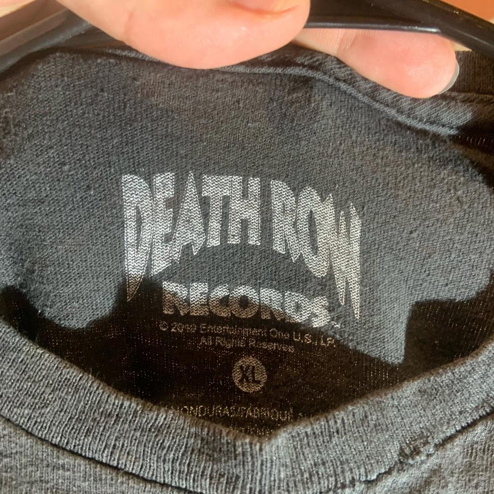 Death row records Xlarge black graphic vintage T-shirt