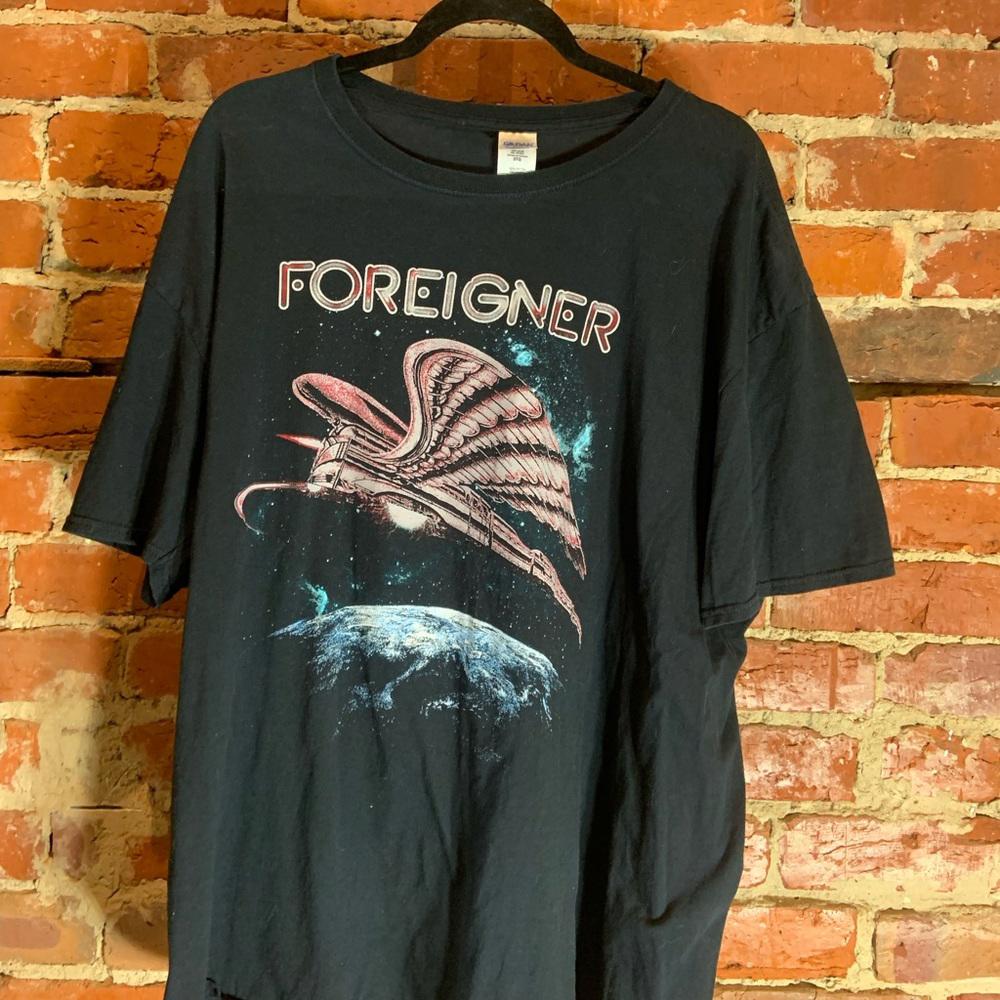 Foreigner 3xlarge black graphic preowned T-shirt