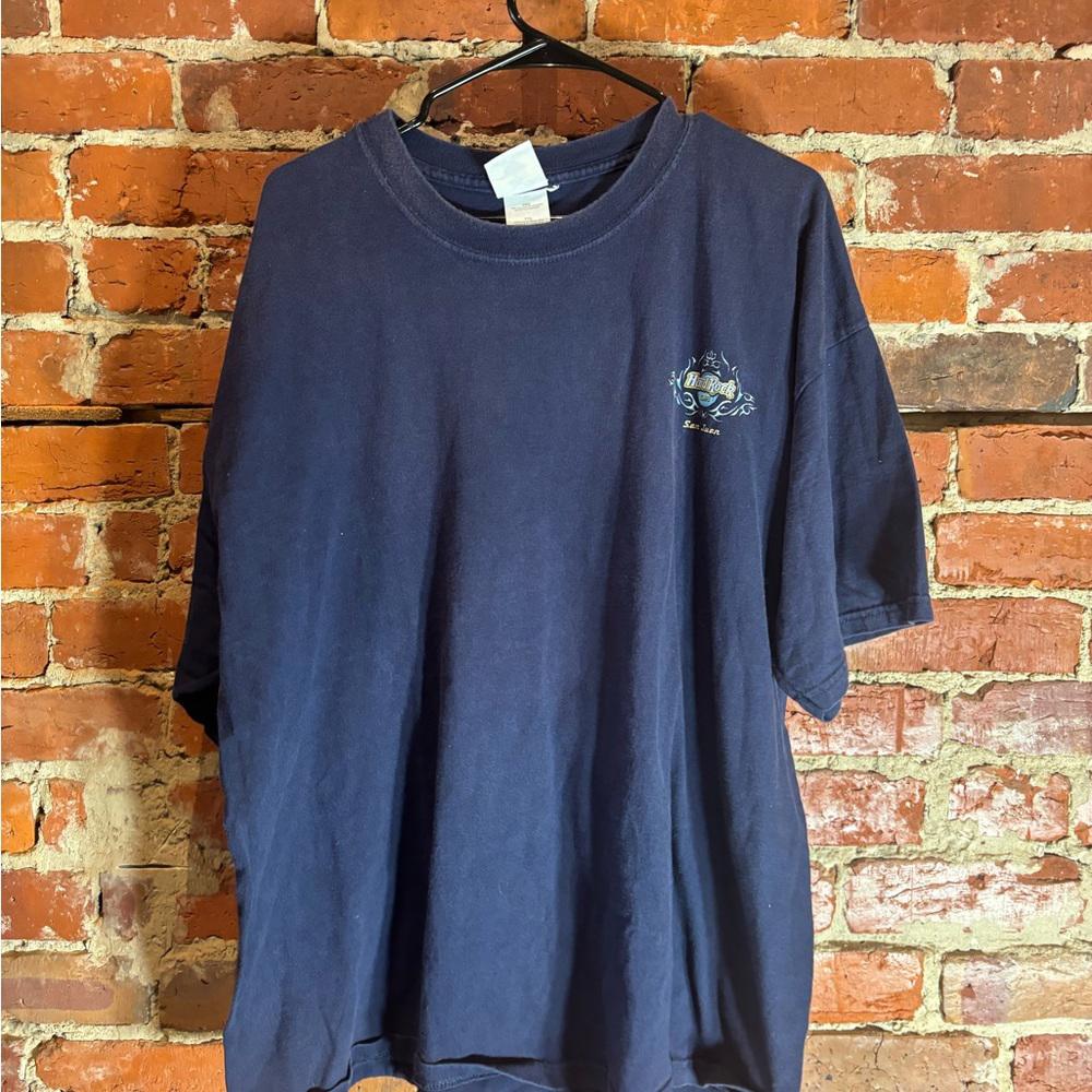 Hard Rock Cafe San Jain 2xlarge blue graphic vintage preowned tshirt