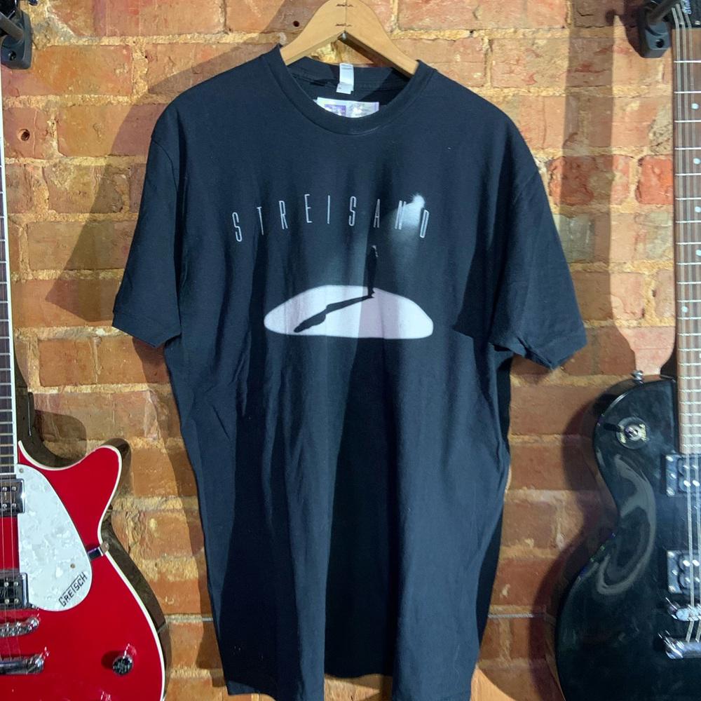Barbara Streisand Xlarge black graphic vintage T-shirt