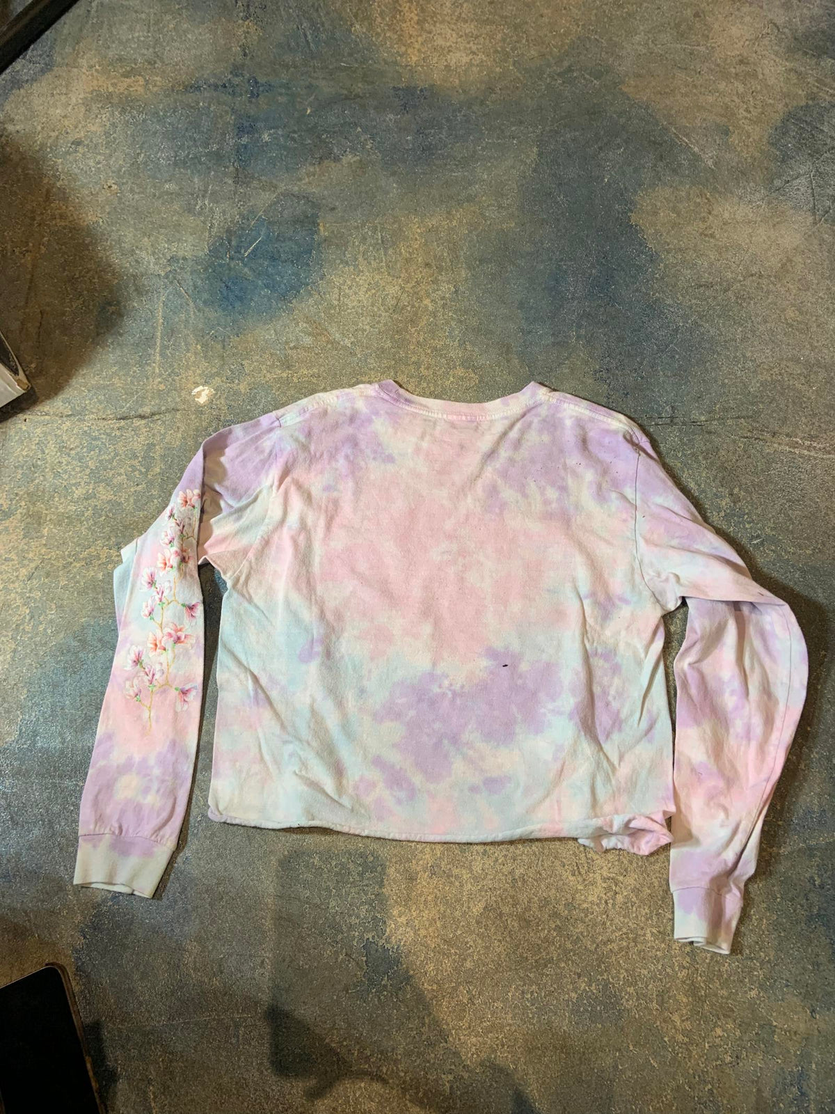 Aaliyah Preowned Cropped Long sleeve Tie DyeT-shirt