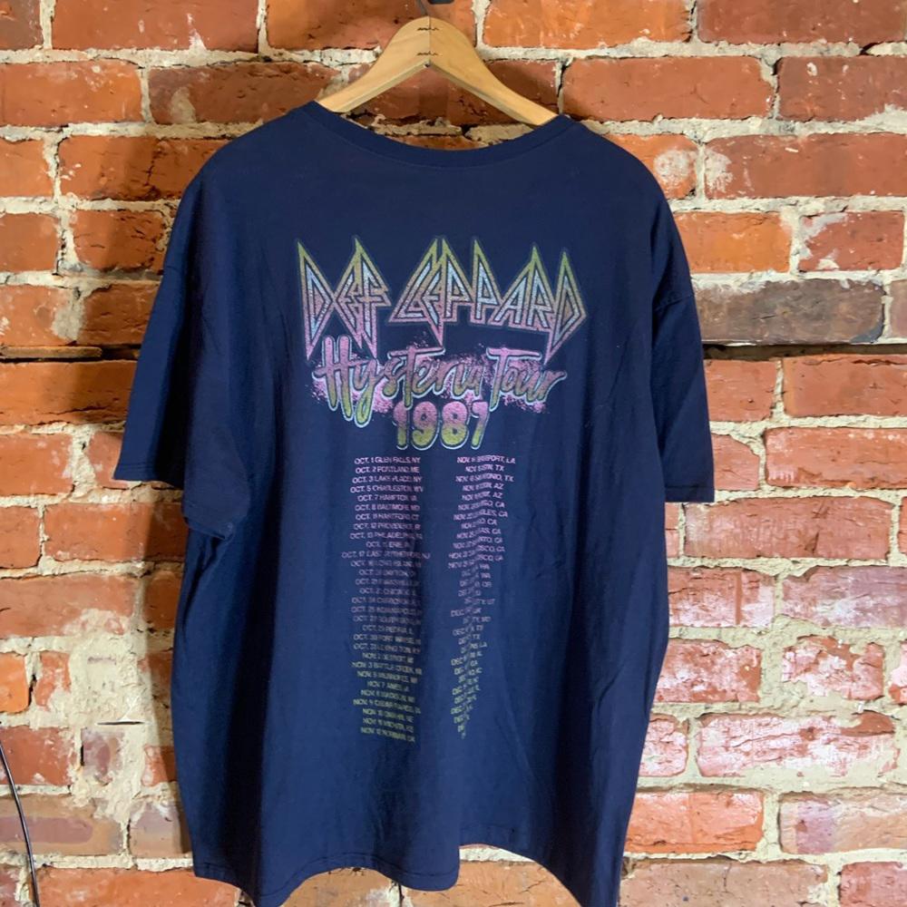 Def Leppard 3xlarge blue graphic preowned T-shirt