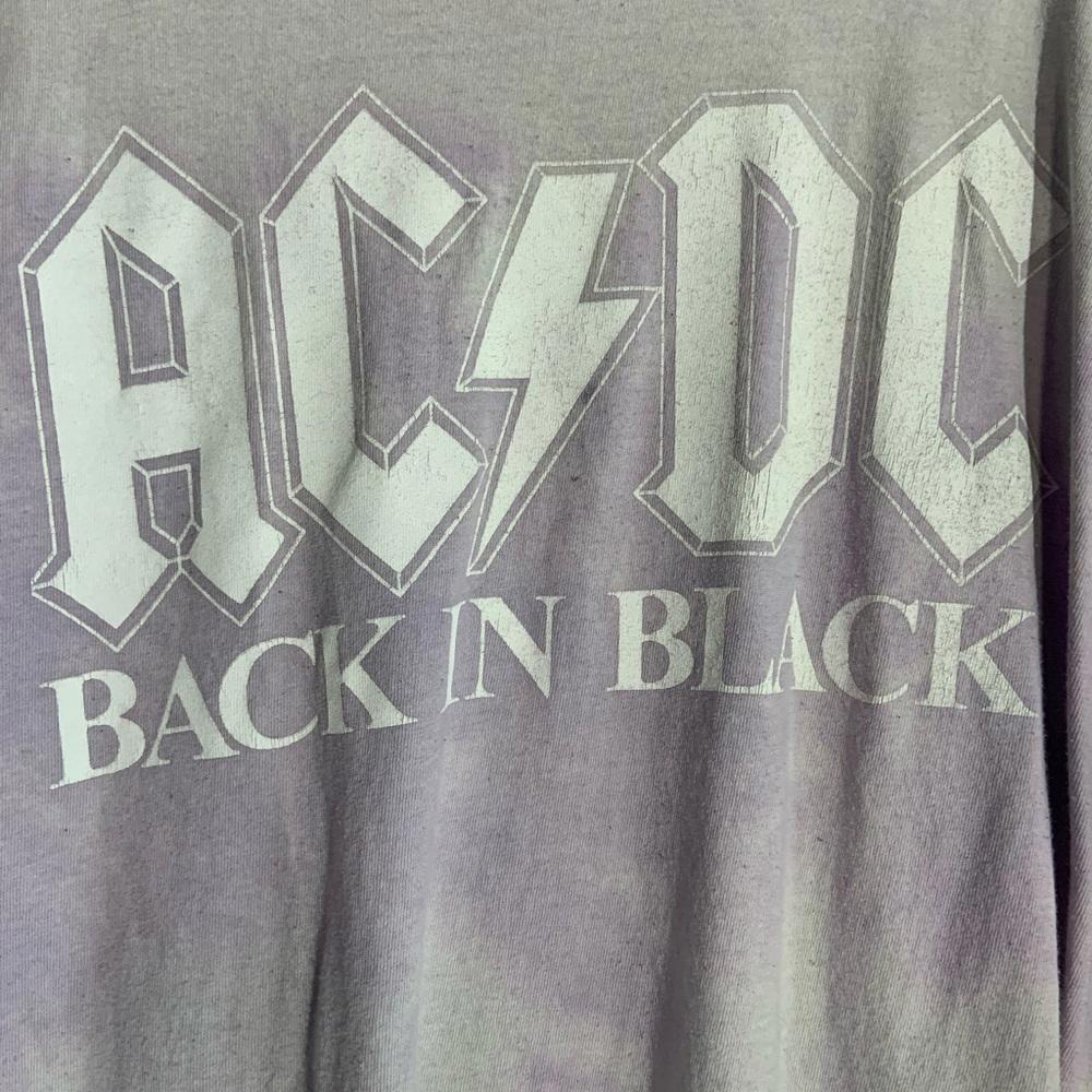 ACDC purple tiedye graphic vintage T-shirt xlarge
