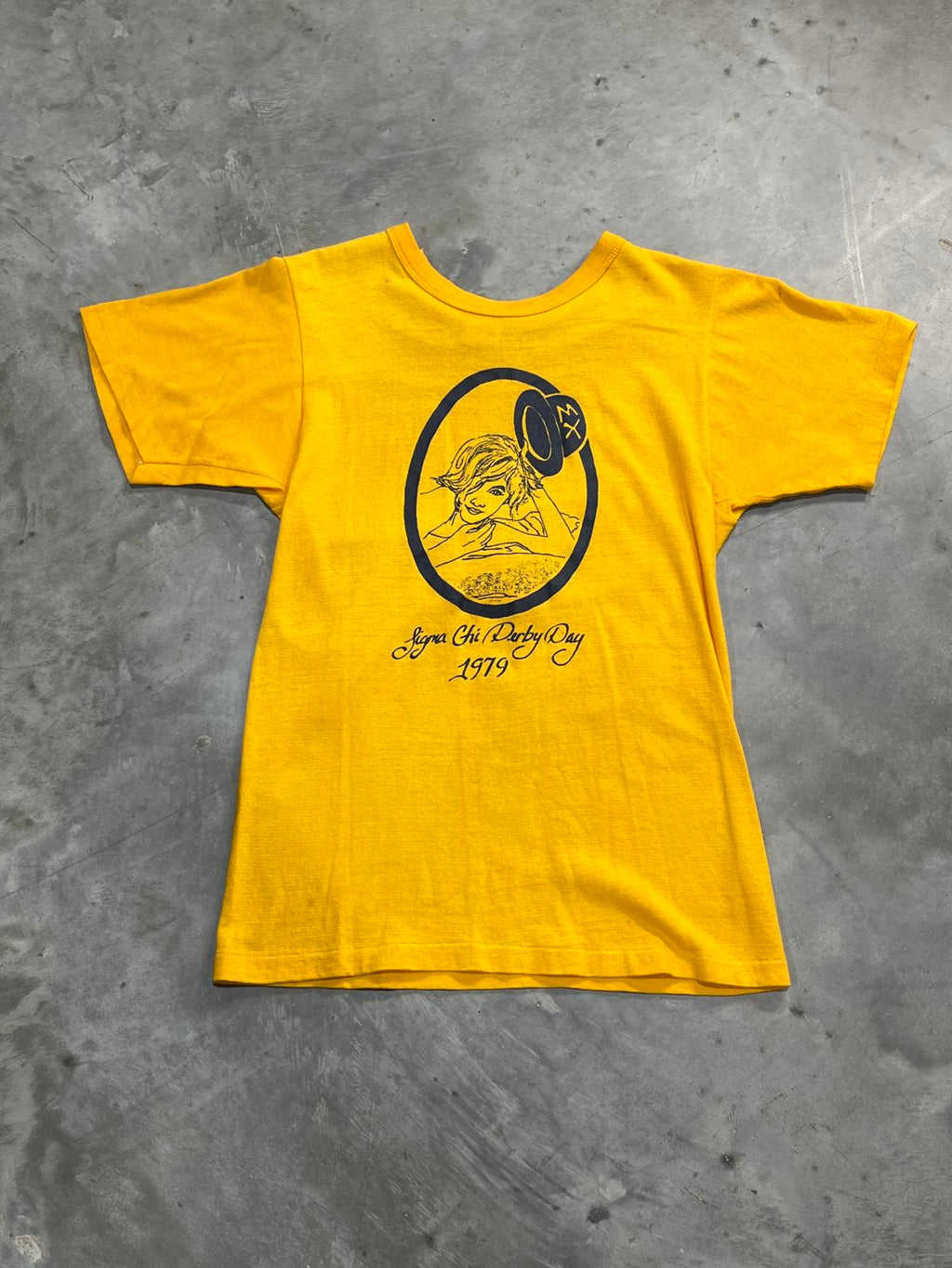 1979 Sigma Chi Derby Day Preowned Medium Graphic T-shirt