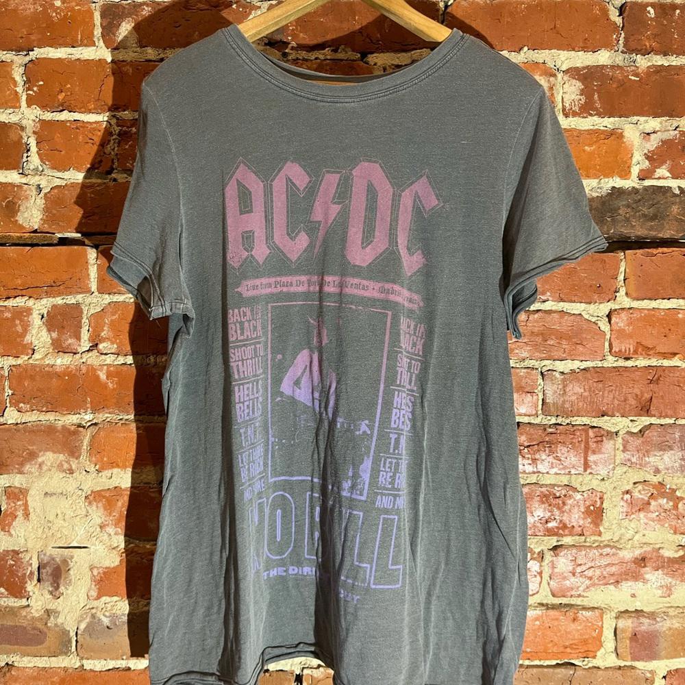 Acdc 2xlarge grey graphic vintage preowned tshirt