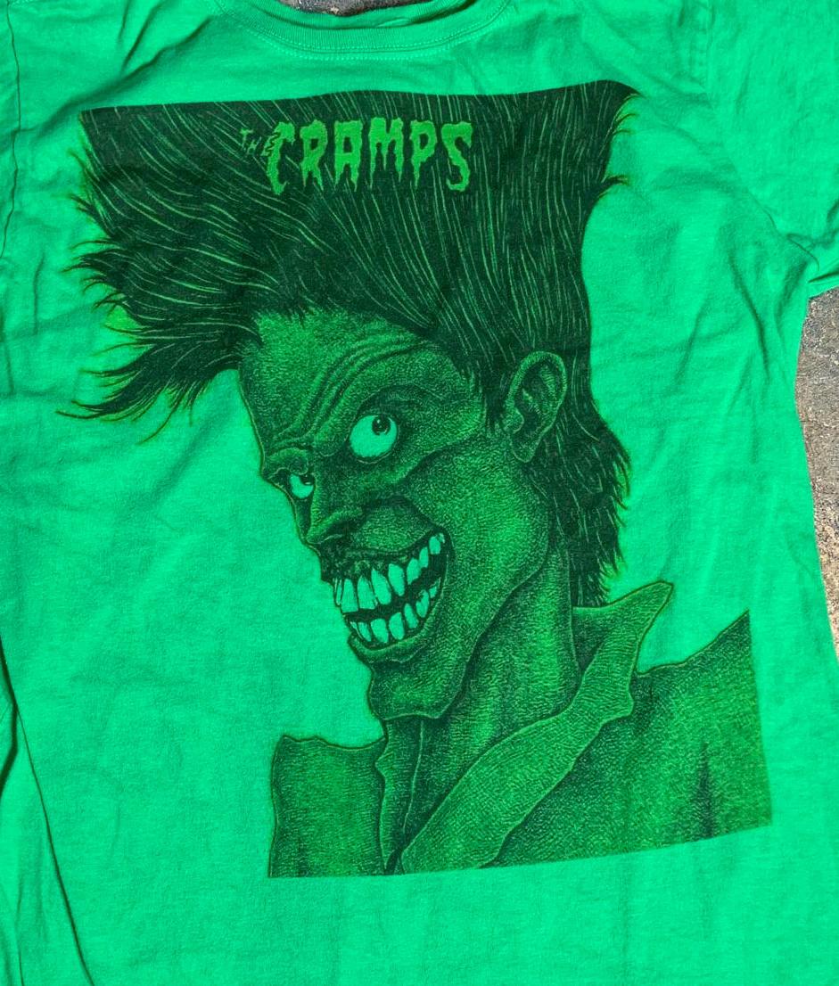 The Cramps PreOwned XL Green Shirt