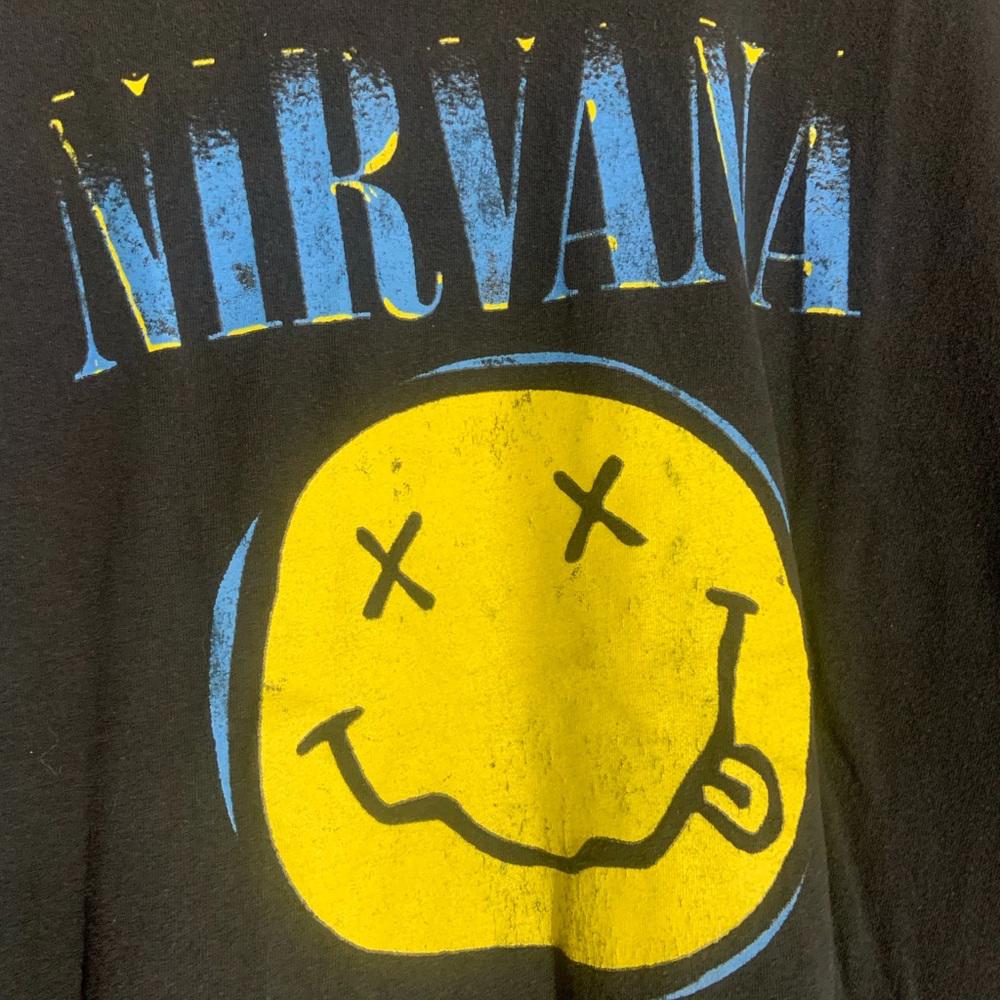 Nirvana black Xlarge graphic vintage T-shirt