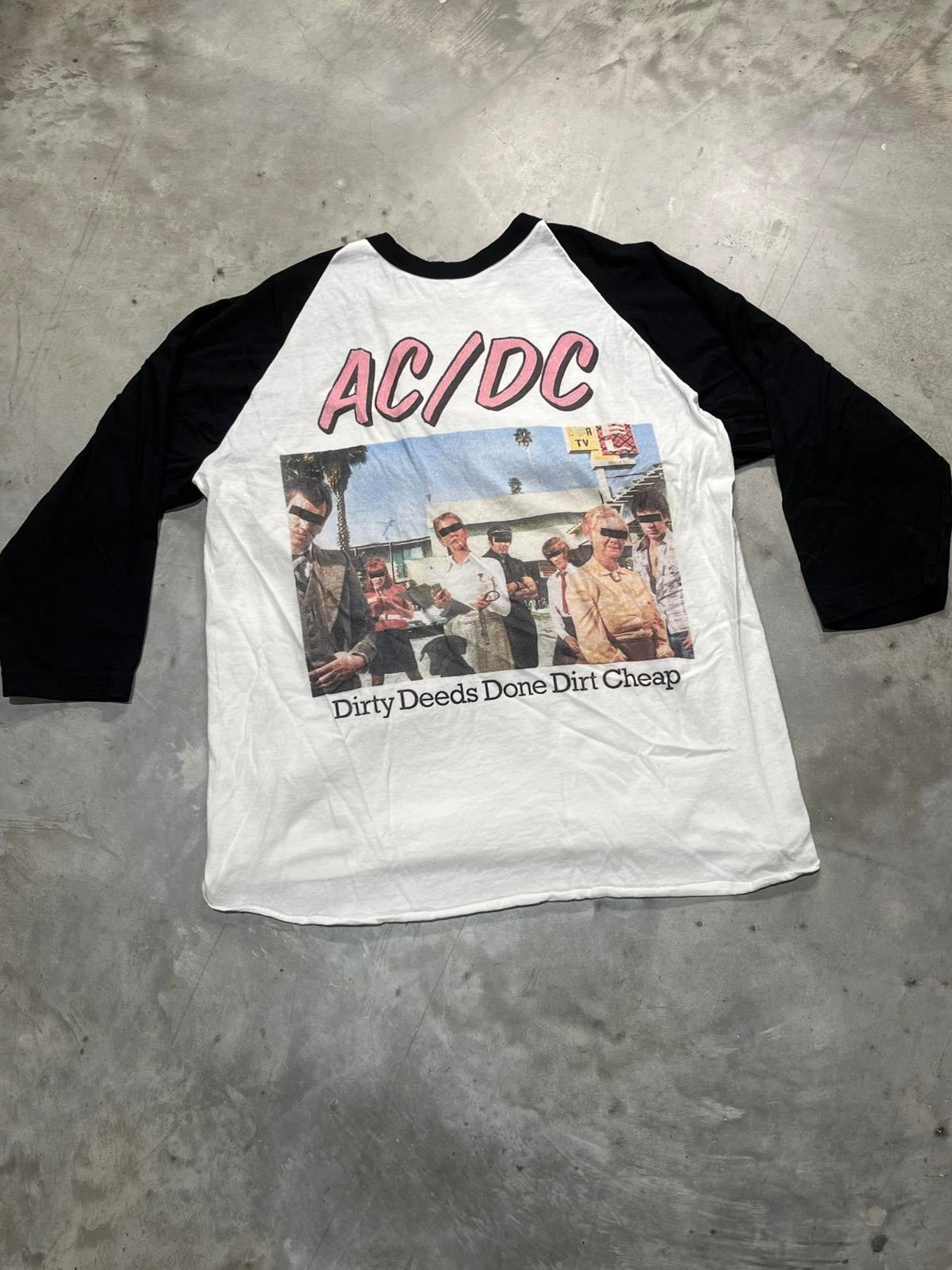 ACDC Preowned Large 3/4 Slv Band T-shirt
