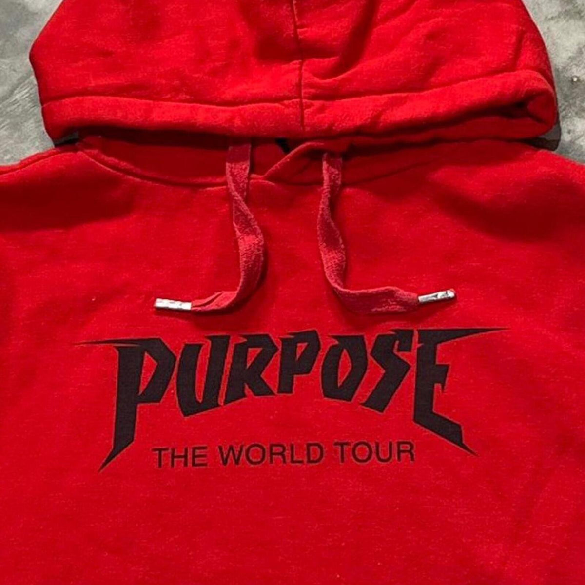Justin Bieber Preowned Small Cropped Hoodie