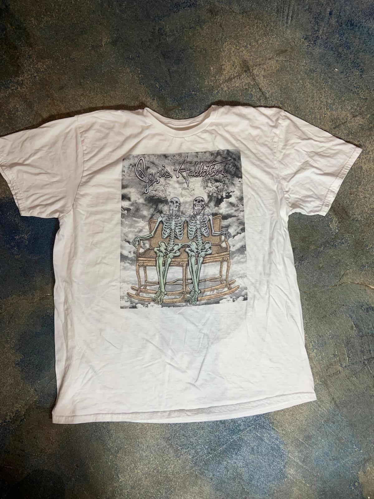 Janes Addiction PreOwned XL White Shirt