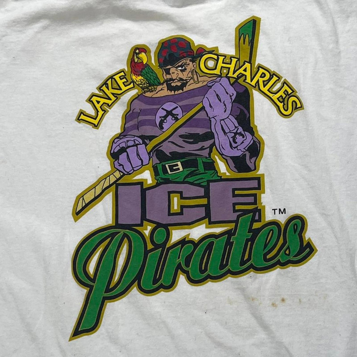 Lake Charles Ice Pirates Hockey Team Preowned XL T-shirt