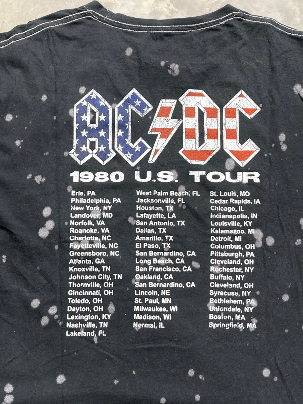 ACDC Preowned Large Cropped Band T-shirt