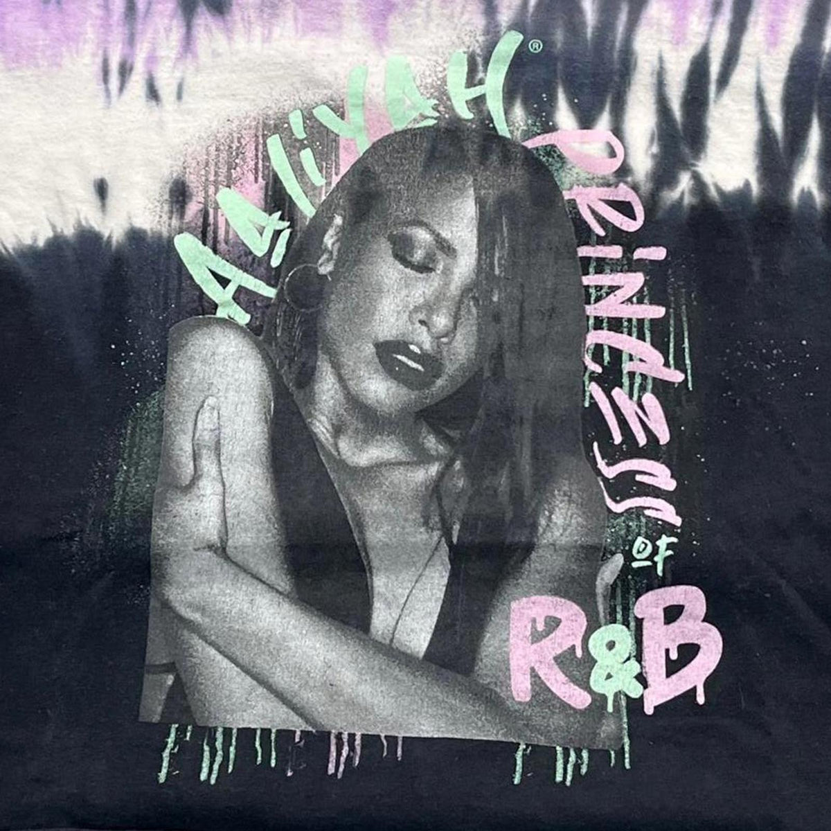 Aaliyah Preowned Medium Tie Dye Cropped T-shirt