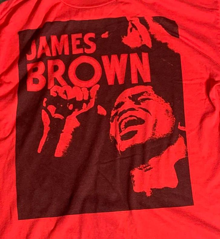 James Brown XL Long Sleeve Red Shirt