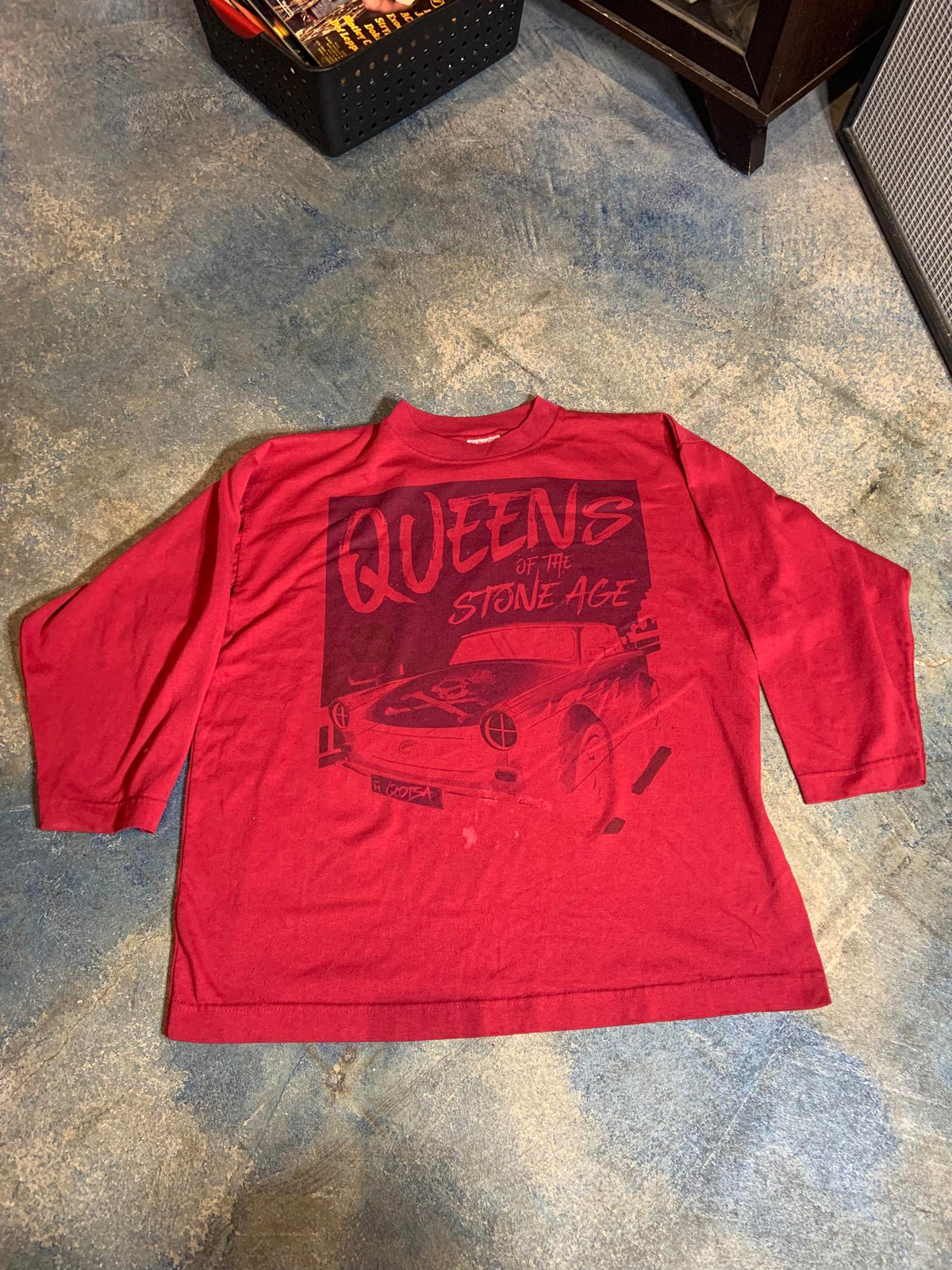 Queens of the Stone Age XL Long Sleeve Red Shirt
