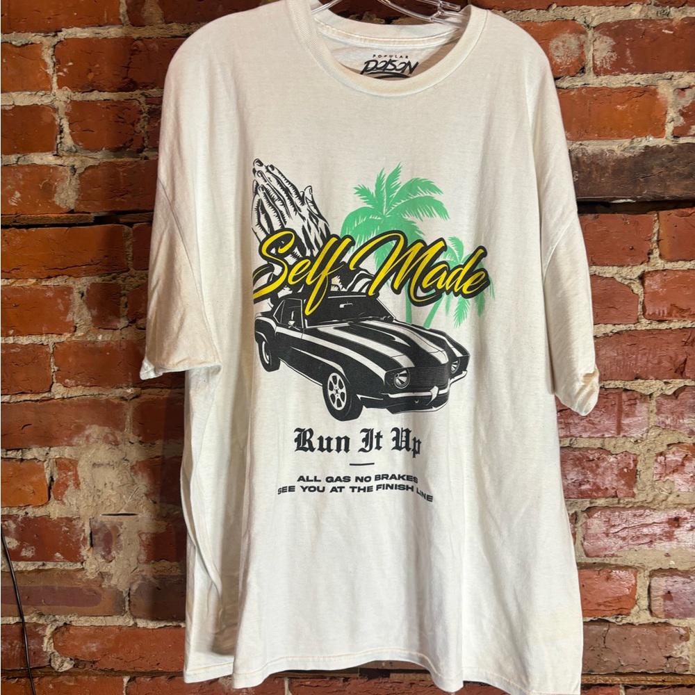 Self made 2xlarge white graphic vintage preowned tshirt