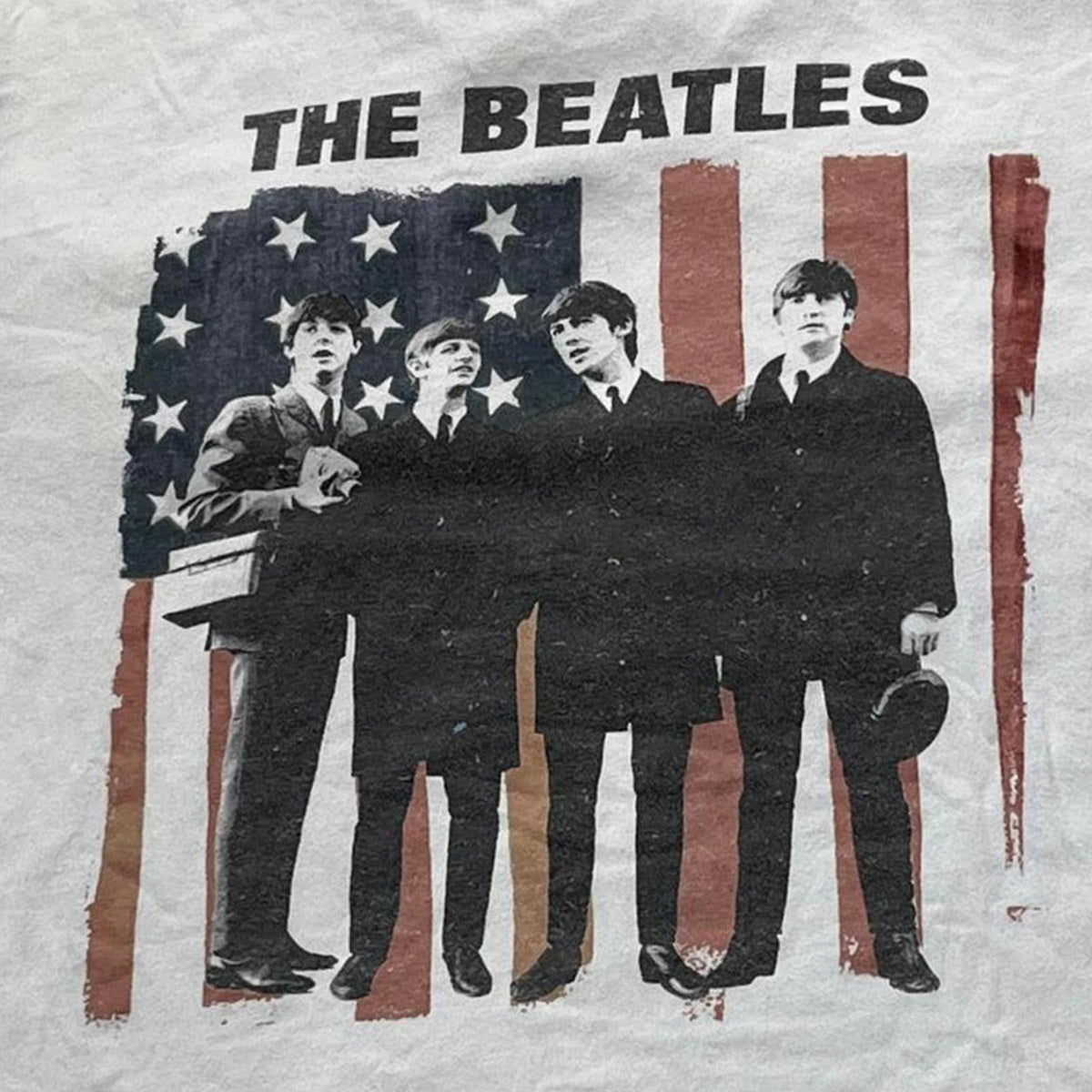 The Beatles Preowned 2XL Cropped Band T-shirt