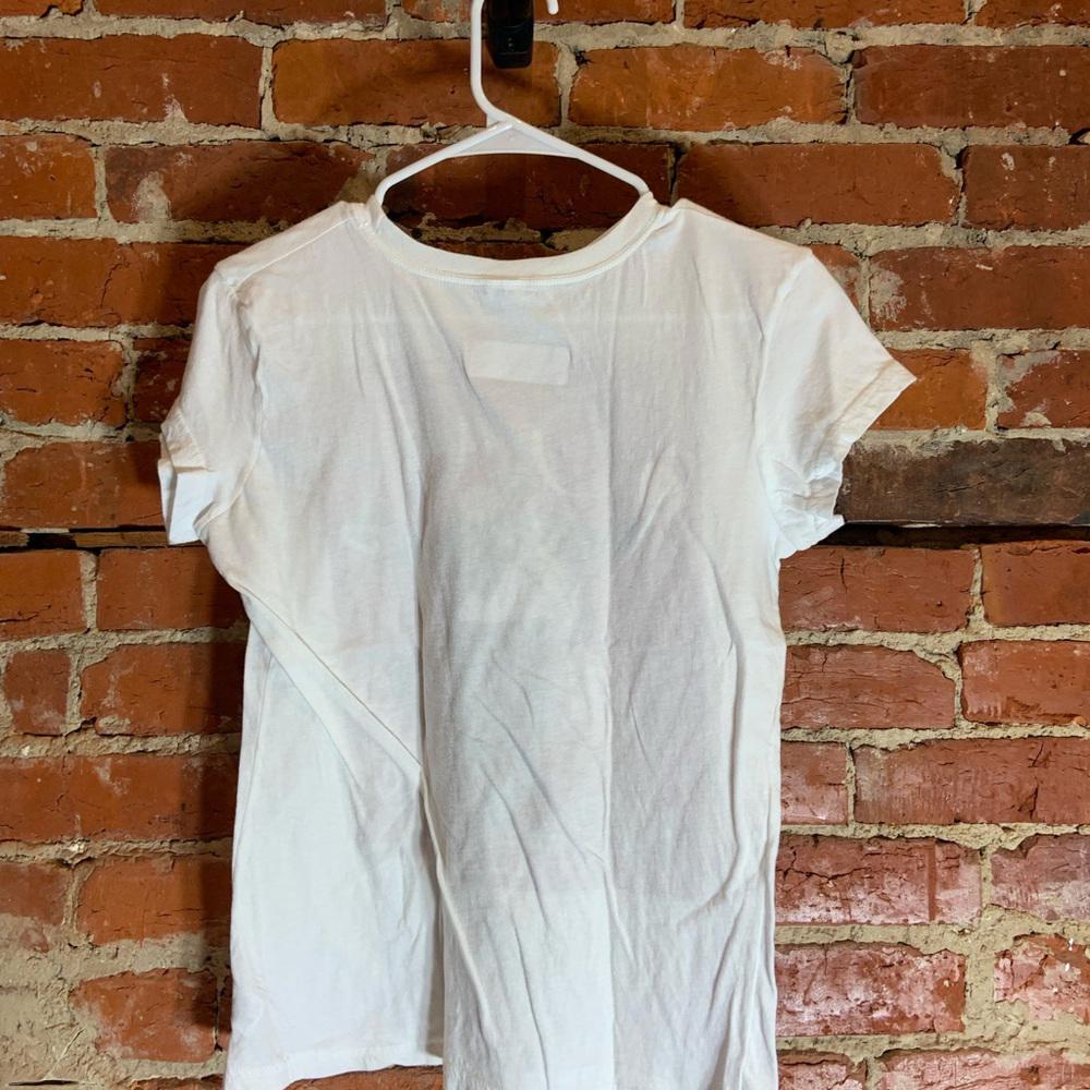 1976 jazz festival ladies large white graphic preowned T-shirt