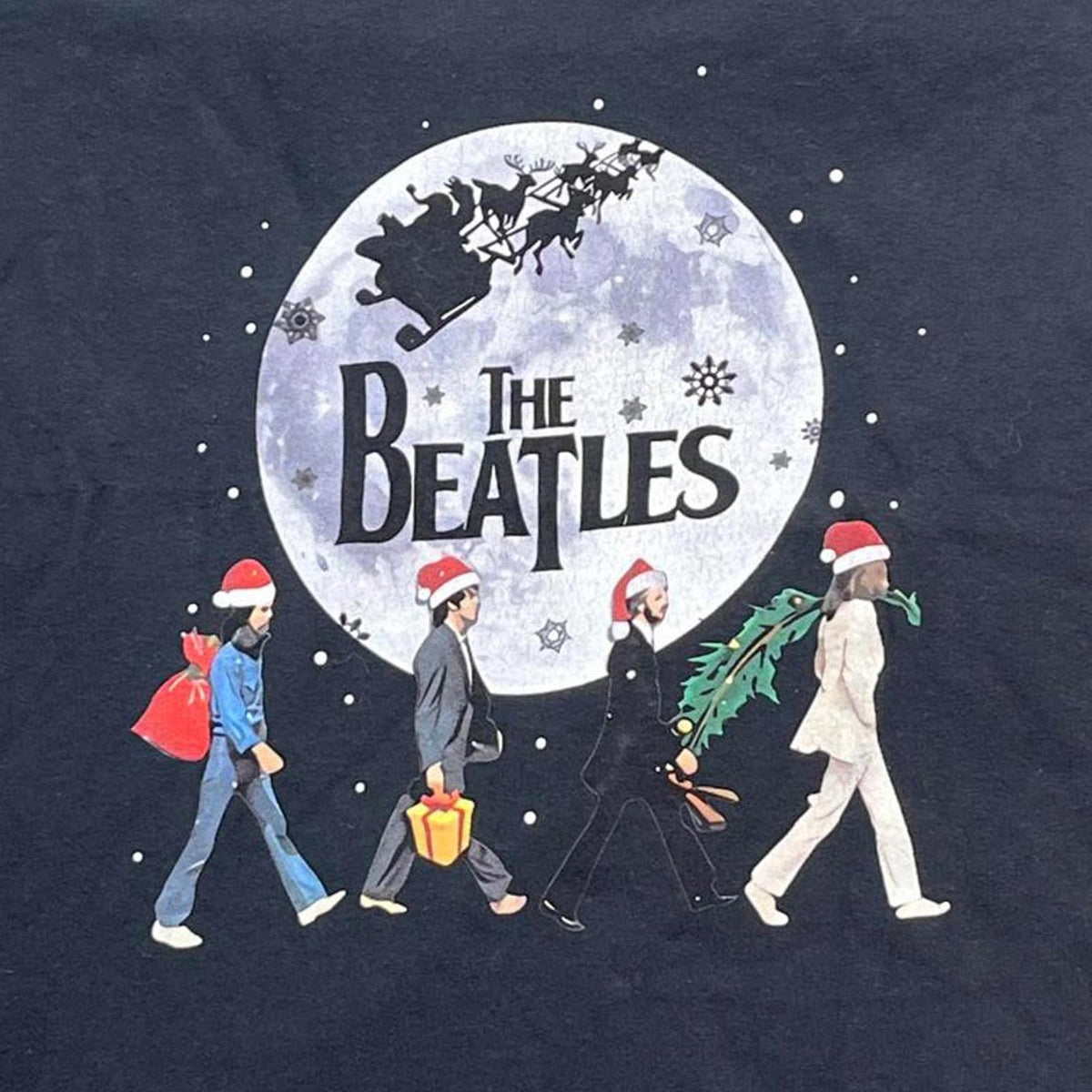 The Beatles Christmas Preowned Medium T-shirt
