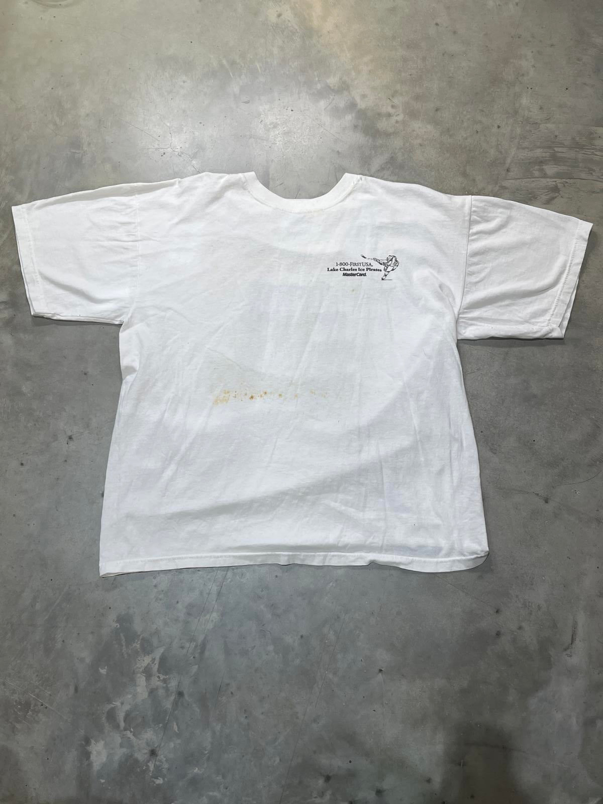 Lake Charles Ice Pirates Hockey Team Preowned XL T-shirt
