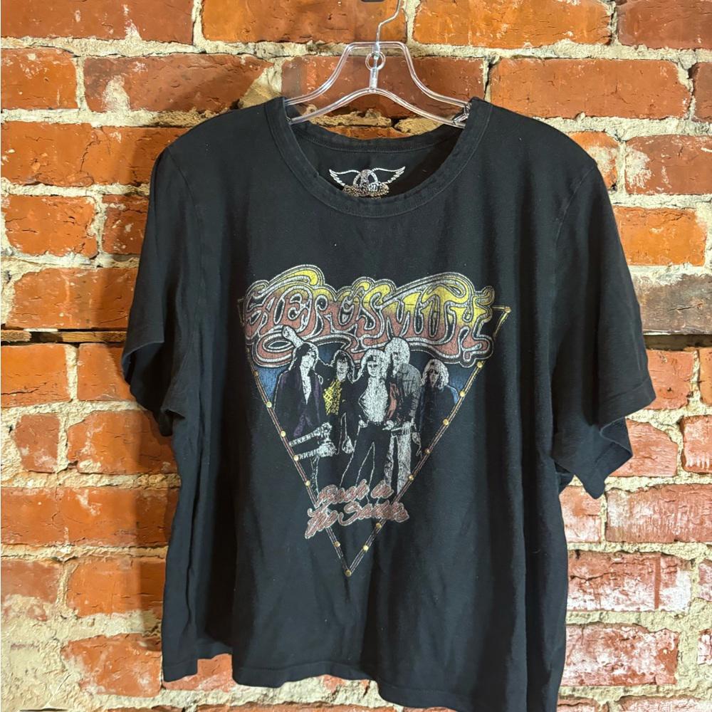 Aerosmith 2xlarge black graphic vintage preowned tshirt