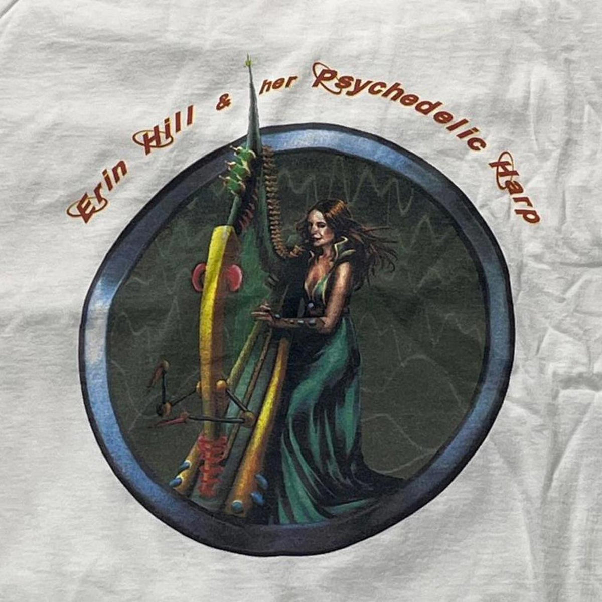 Erin Hill & Her Psychedelic Harp Preowned XL T-Shirt