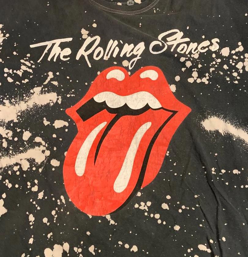 The Rolling Stones PreOwned TieDye/Bleach XL Tshirt