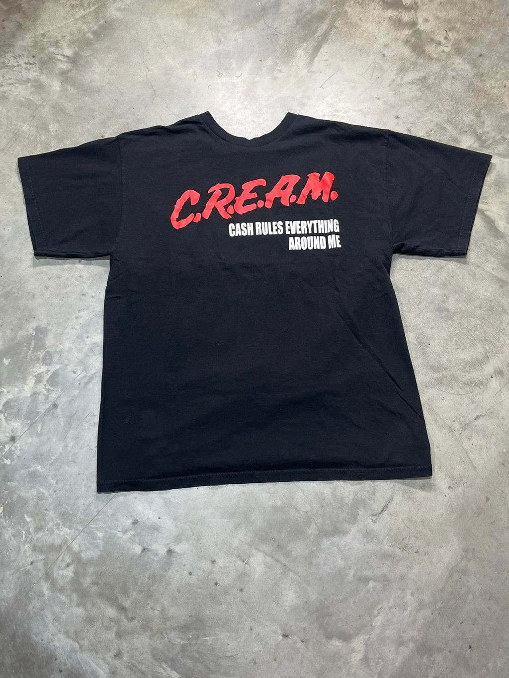 Cash Rules Everything Around Me Preowned XL T-shirt
