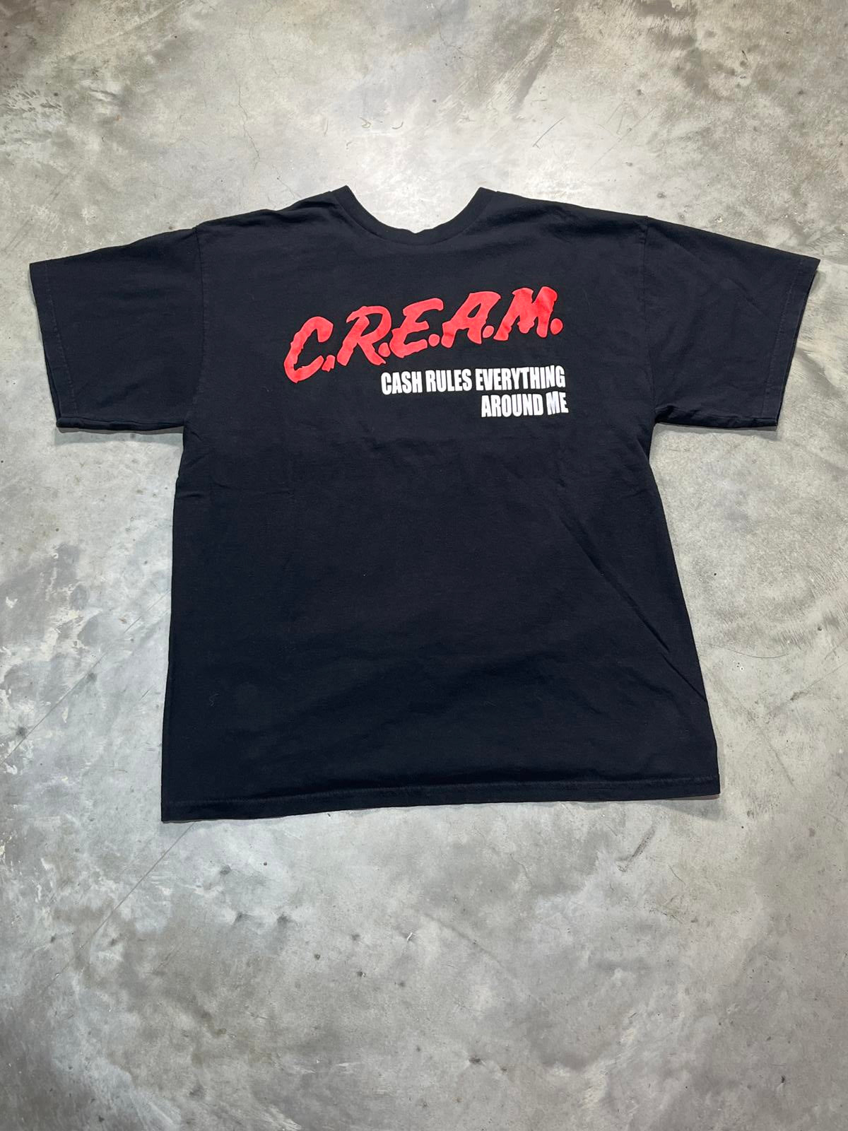 Cash Rules Everything Around Me Preowned XL T-shirt