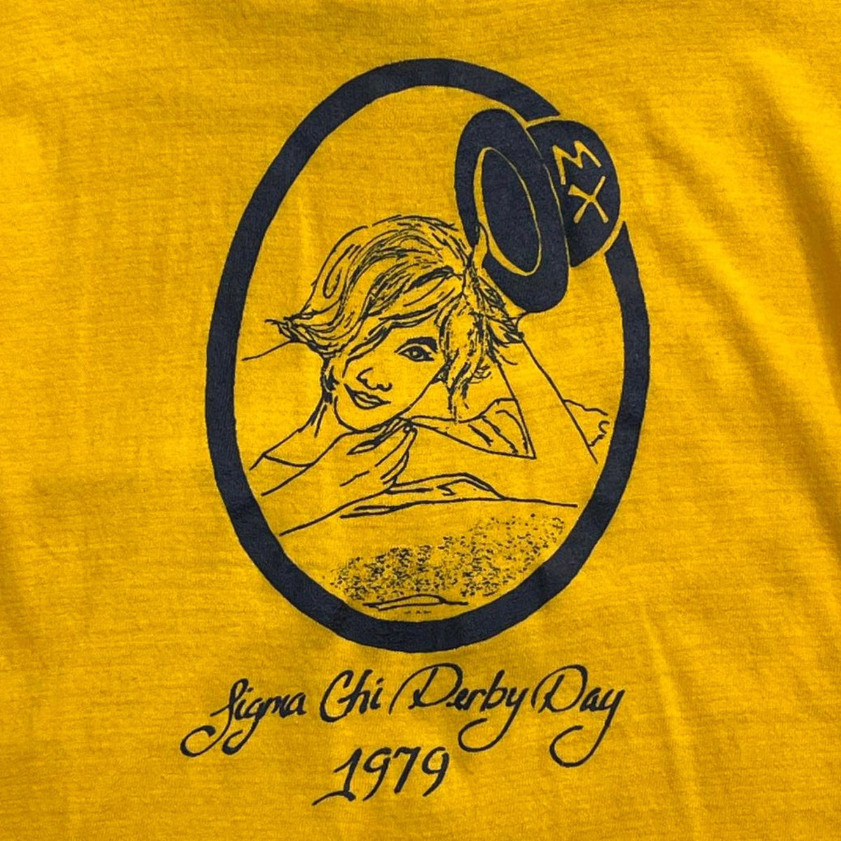 1979 Sigma Chi Derby Day Preowned Medium Graphic T-shirt