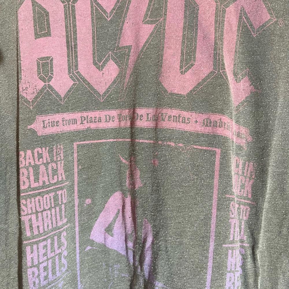 Acdc 2xlarge grey graphic vintage preowned tshirt