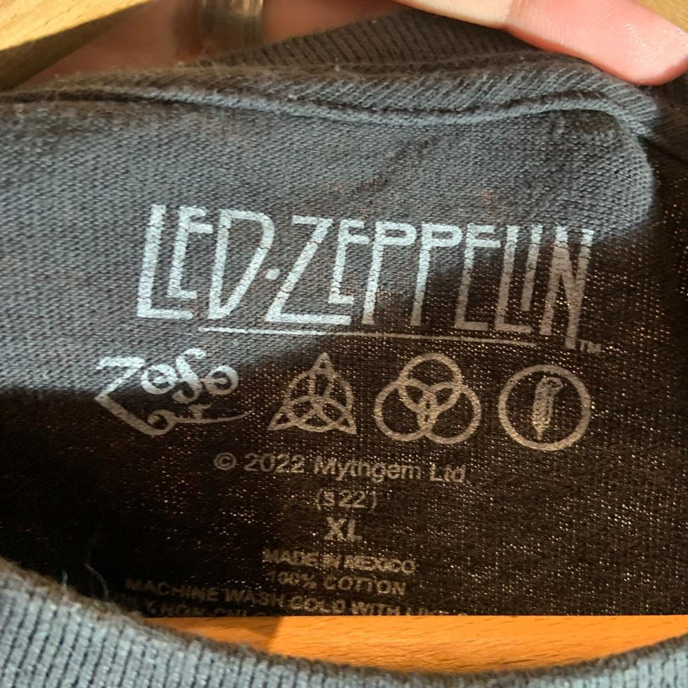 LEd zeppelin Xlarge black graphic vintage T-shirt